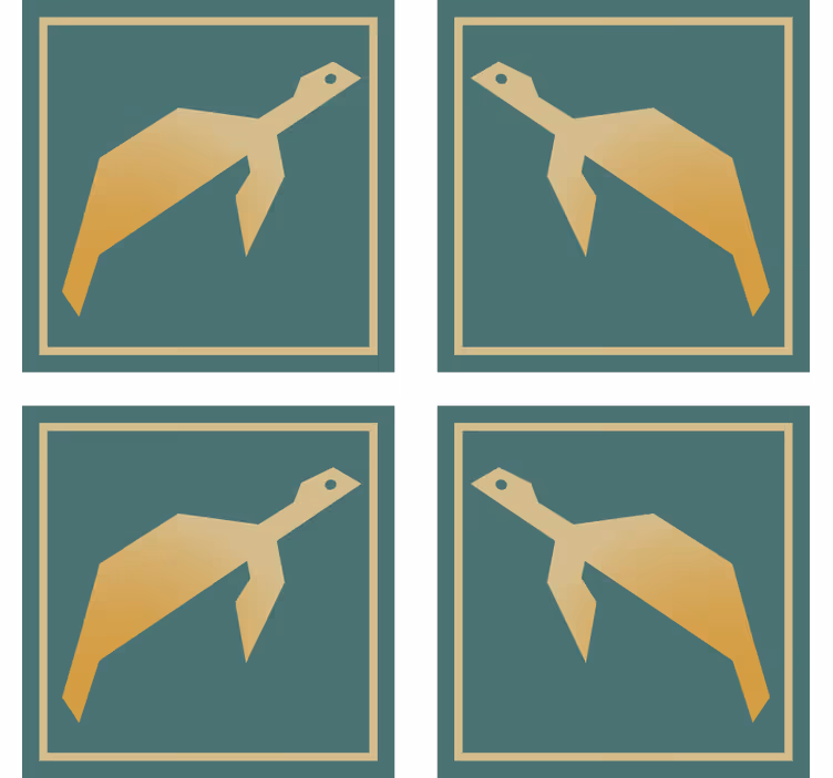 Suporturi pahare moderne forme animale geometrice - TenStickers