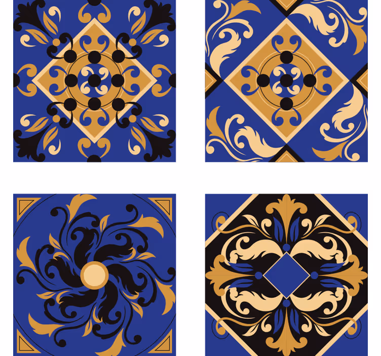 Gresie ornamentală coats albastru - TenStickers