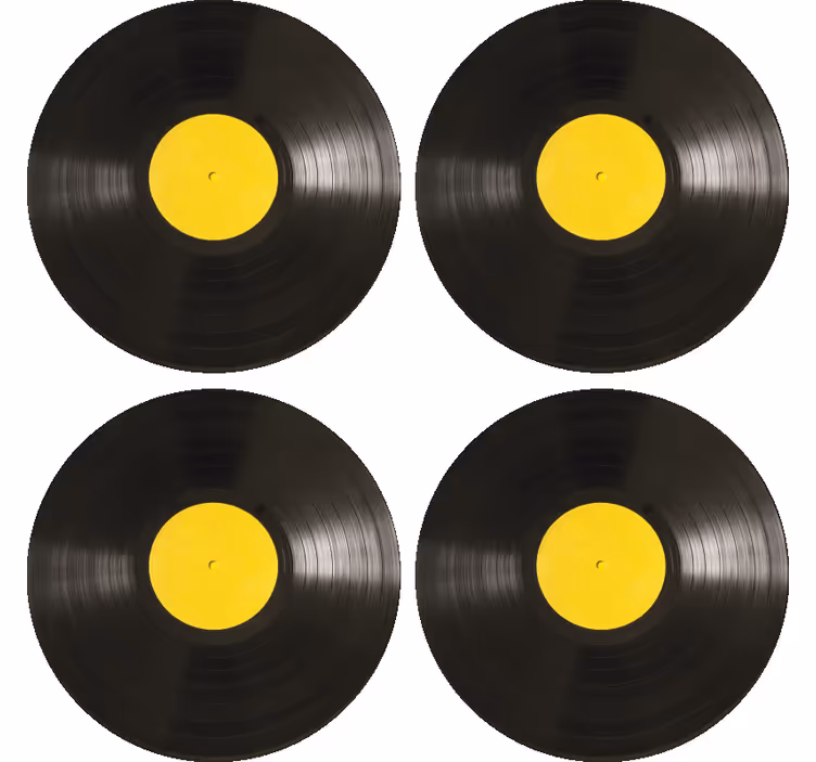 Disc vinil coaster modern - TenStickers