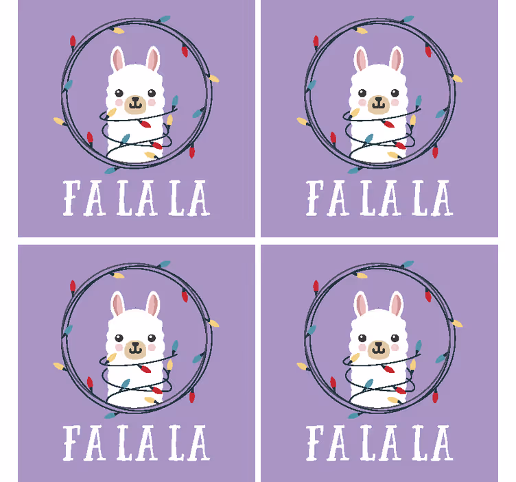 Suporturi pahare de crăciun cu lama jucăușă - TenStickers