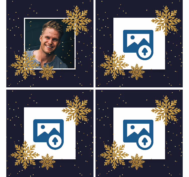 Cadru de crăciun cu monturi foto personalizate - TenStickers
