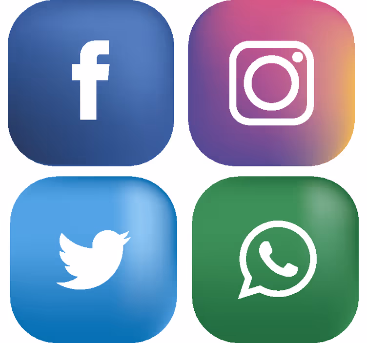 Social media geek coaster - TenStickers