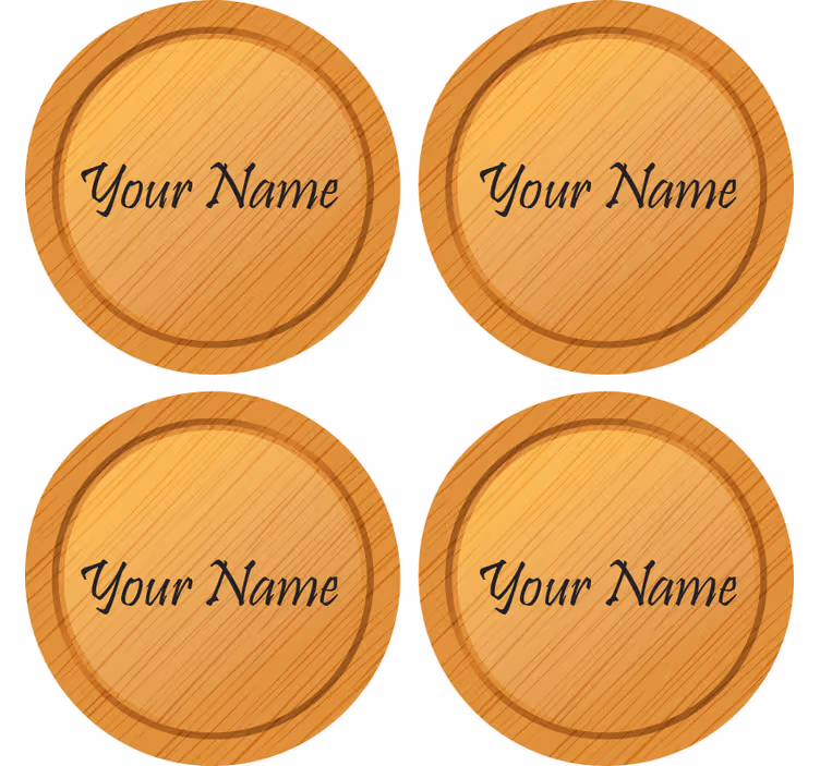 Textură de lemn cu texturi de coșuri personalizate - TenStickers