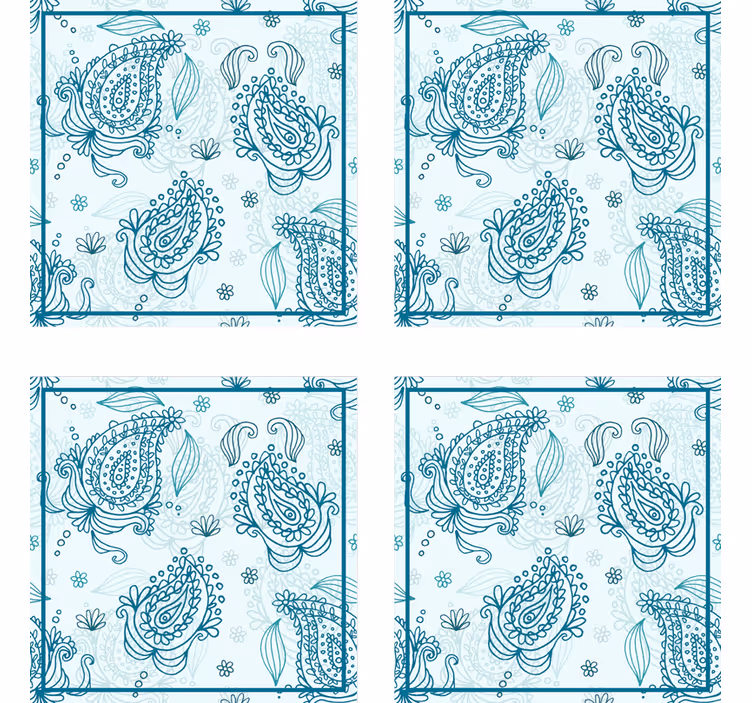 Suporturi pahare cu motive florale - TenStickers