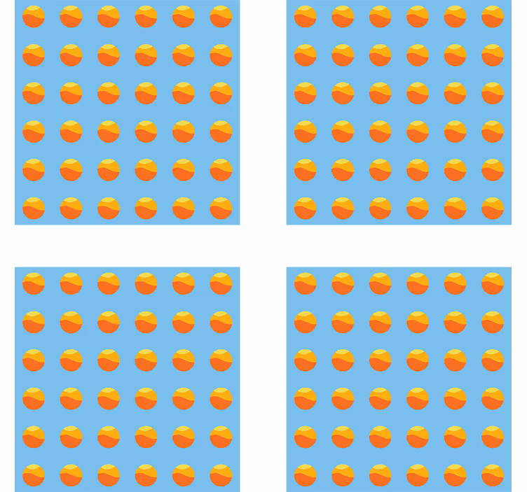 Suporturi pahare moderne cu model circular colorat - TenStickers