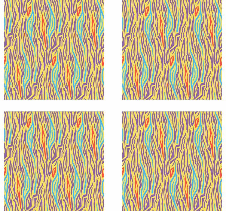 Suporturi pahare linii abstracte vibrante - TenStickers