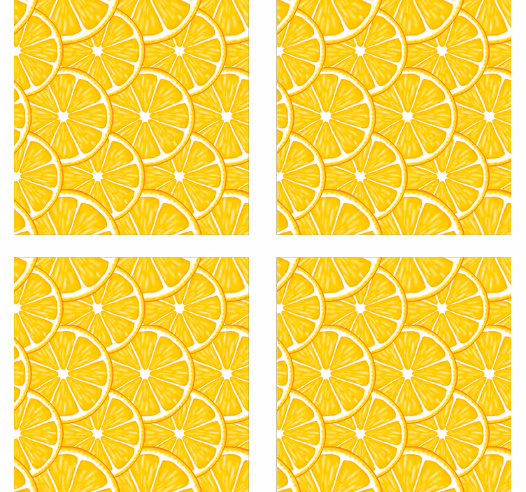 Suporturi pahare concept felie de citrice - TenStickers