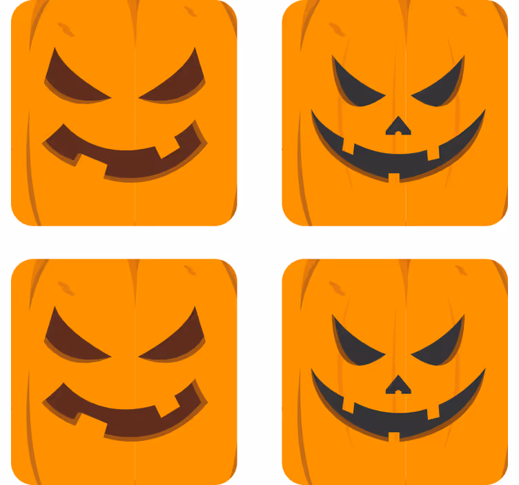 Diferite dovleacuri de coastă de halloween - TenStickers