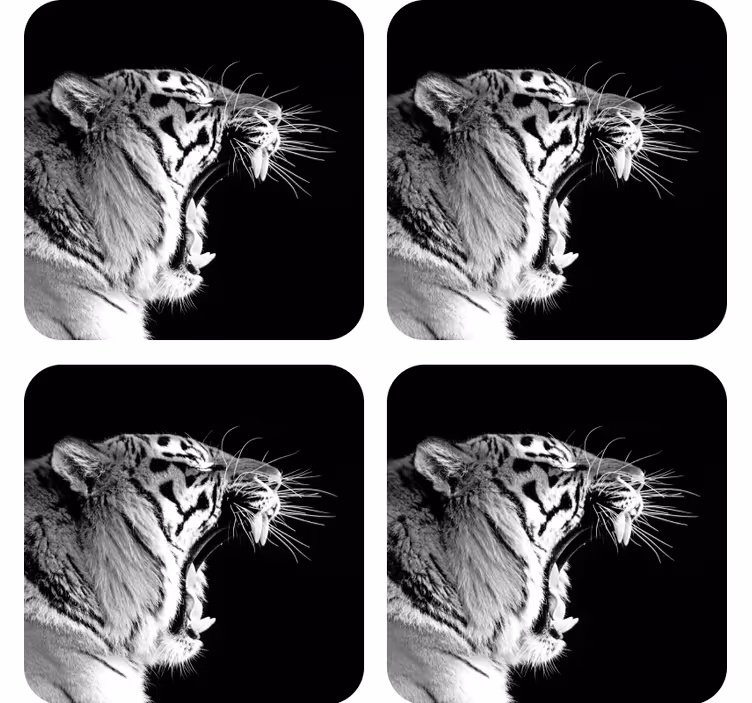 Suporturi pahare geeks profil tigru majestic - TenStickers