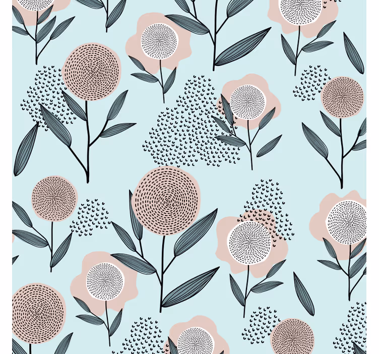 Suporturi pahare cu artă florală - TenStickers