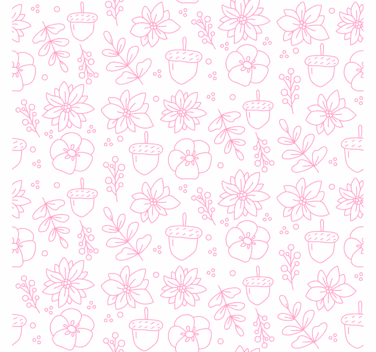 Suporturi pahare cu model floral în linii - TenStickers