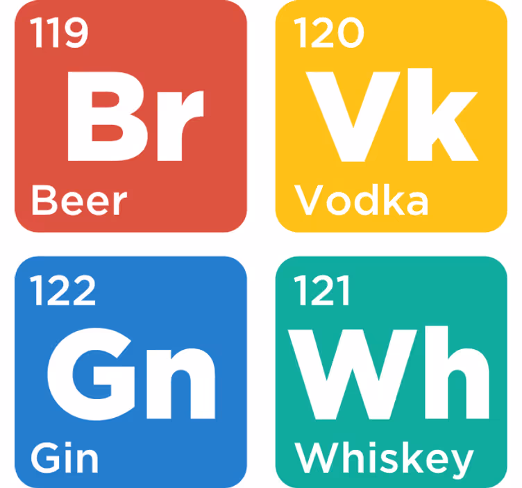 Suporturi pahare de bere carduri element de băutură - TenStickers