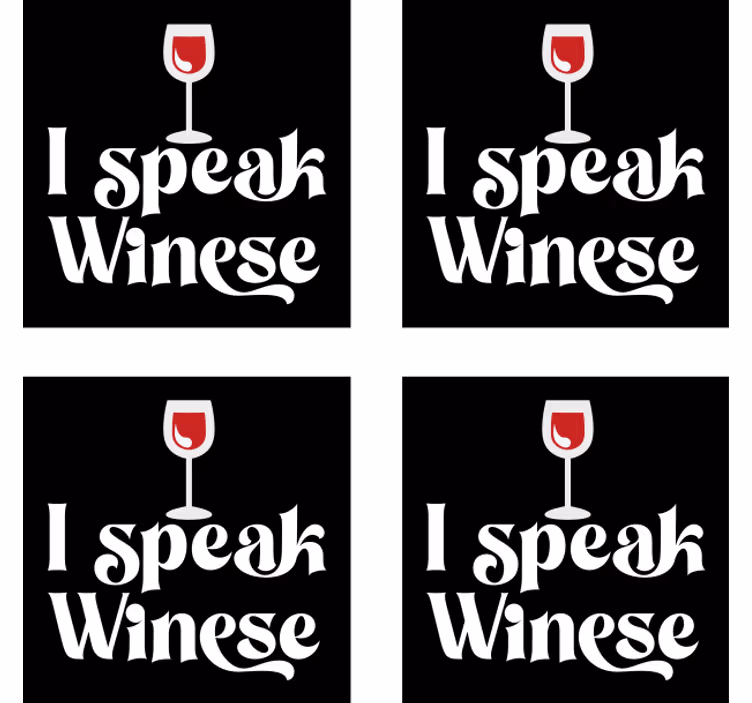 Suporturi pahare de bere umor cu vin - TenStickers