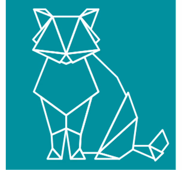 Suporturi pahare geeks contururi animale geometrice - TenStickers