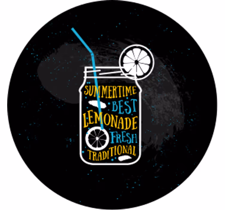 Suporturi pahare moderne borcan cu limonadă răcoritoare - TenStickers