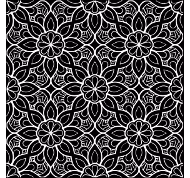 Suporturi pahare cu motiv floral elaborat - TenStickers