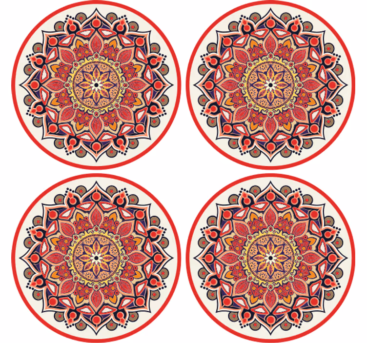 Suporturi pahare aranjament floral complex - TenStickers