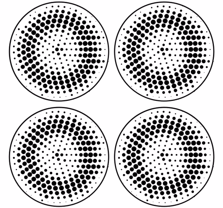 Suporturi pahare cu model punctat - TenStickers