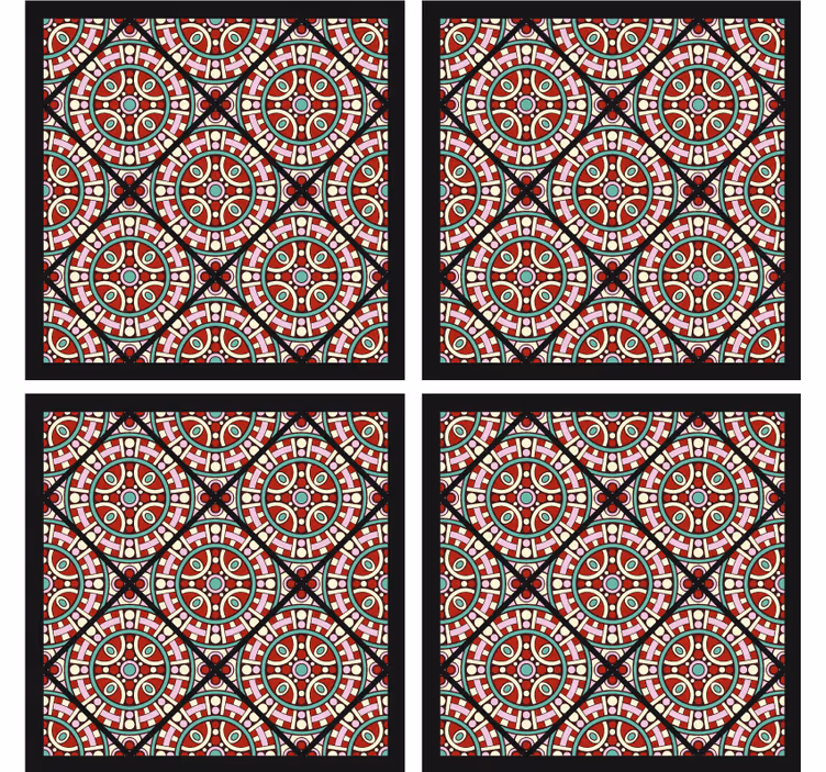 Suporturi pahare cu model geometric circular - TenStickers