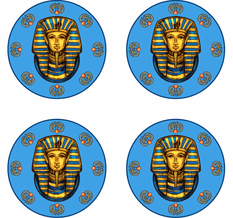 Faraon egiptean vintage coaster - TenStickers