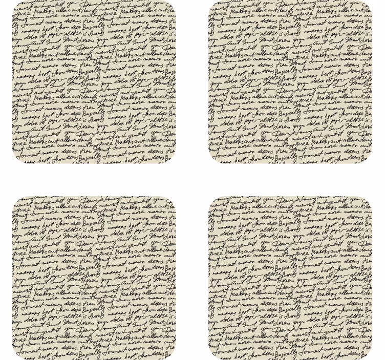 Suporturi pahare cu fraze modele elegante script - TenStickers