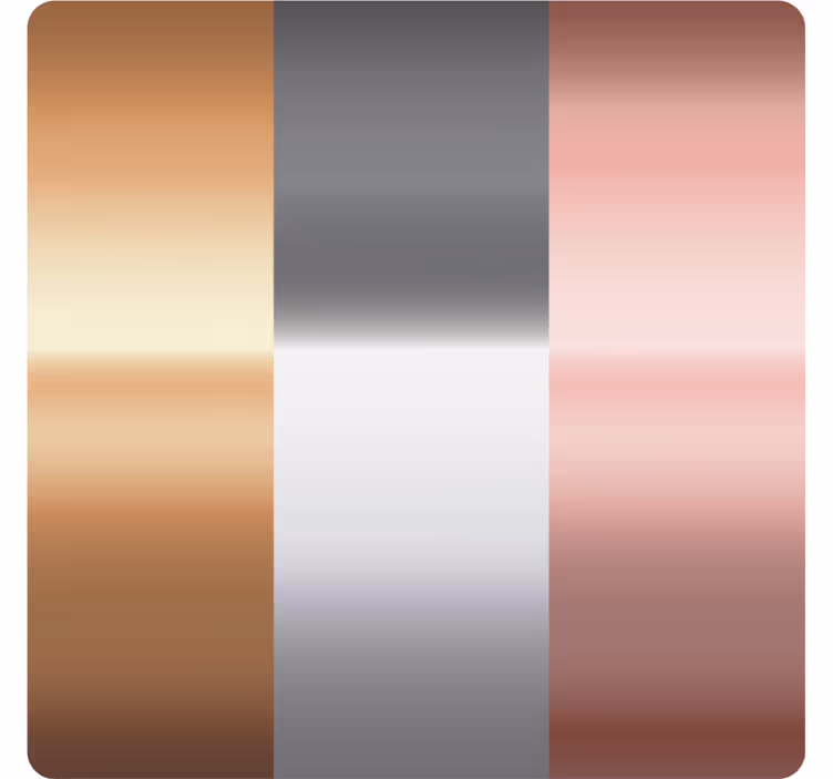 Trei culori cupru modern coaster - TenStickers