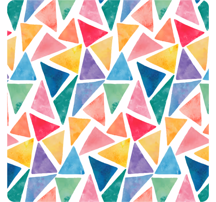 Suporturi pahare cu model triunghiular colorat - TenStickers