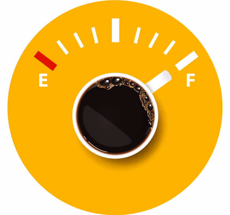 Suporturi pahare cu nume indicator nivel cafea - TenStickers