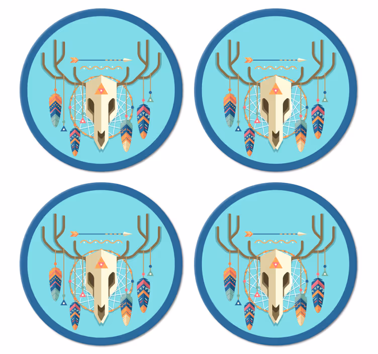 Craniu stil boho coaster modern - TenStickers
