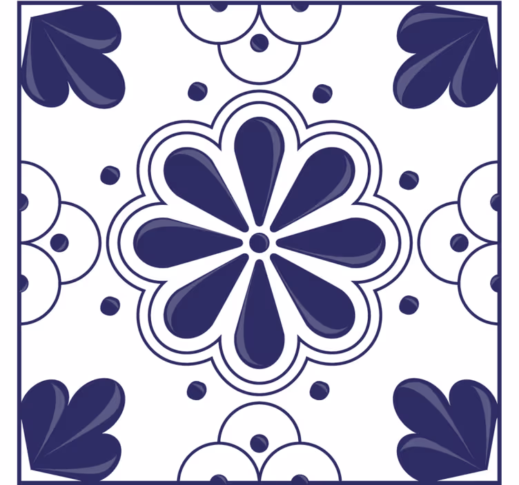 Suporturi pahare cu model floral - TenStickers