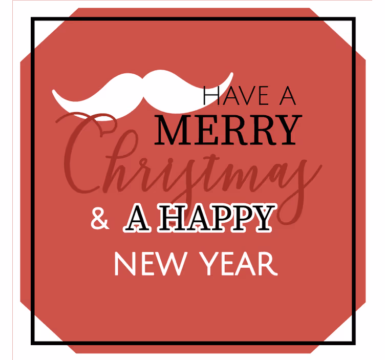 Suporturi pahare de crăciun salutări festive vesele - TenStickers