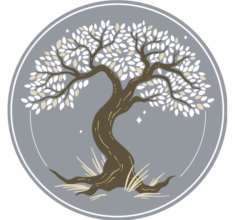 Suporturi pahare silueta elegantă a copacului - TenStickers
