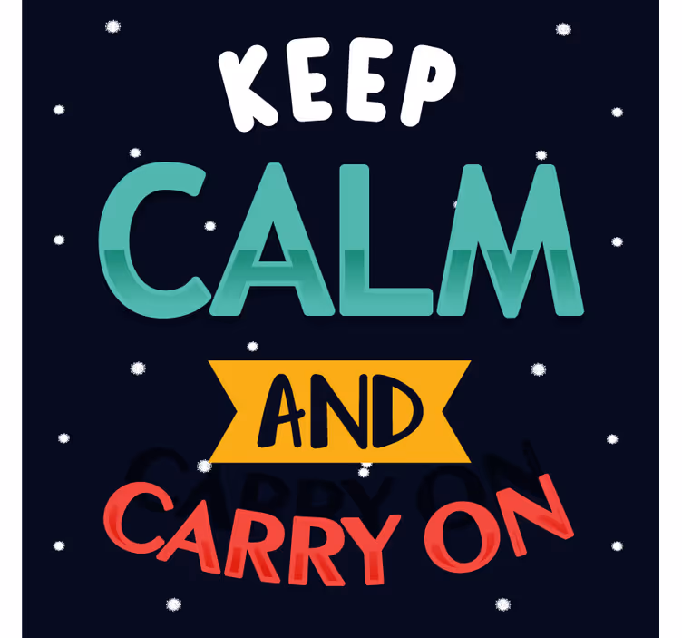 Suporturi pahare cu fraze tipografice motivaționale - TenStickers
