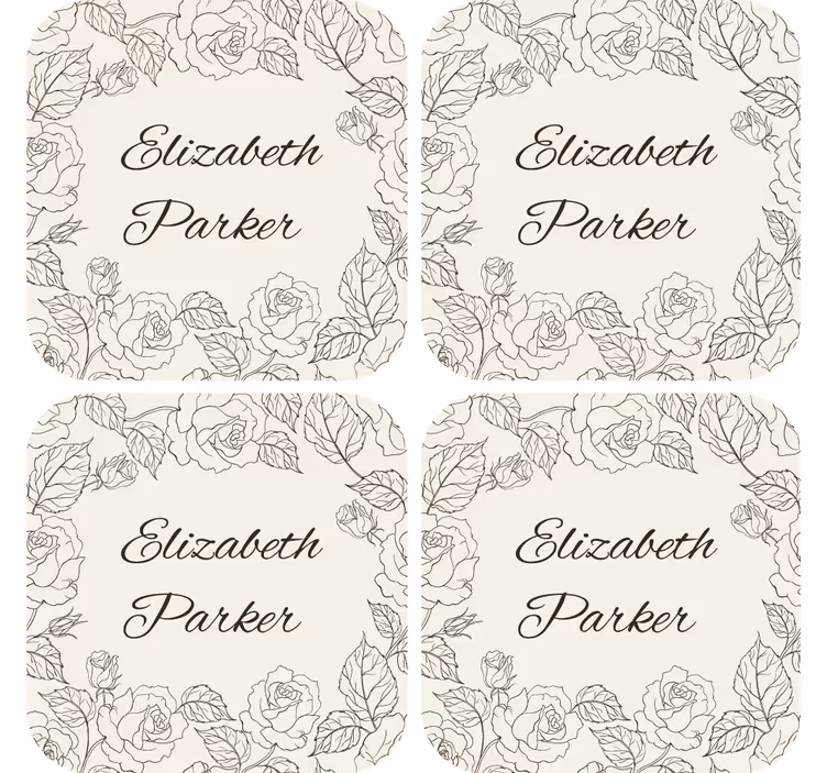 Trandafiri vintage personalizate - TenStickers