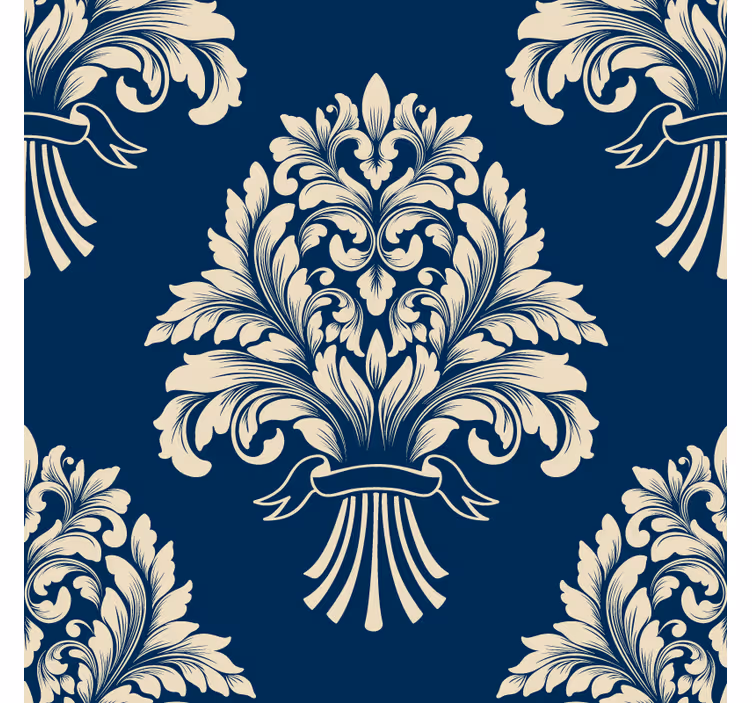 Suporturi pahare vintage cu motiv frunze intricate - TenStickers