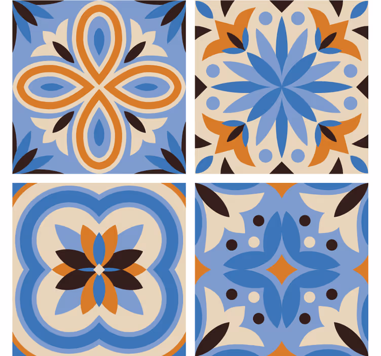 Suporturi pahare cu motive botanice elaborate - TenStickers