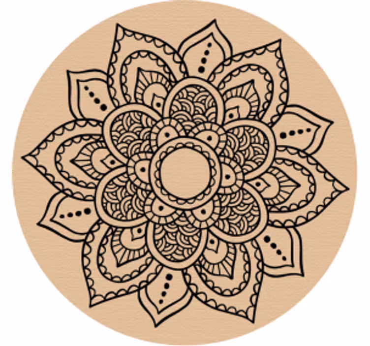 Suporturi pahare cu detalii florale intricate - TenStickers