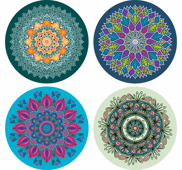Coale de dale mandale colorate - TenStickers