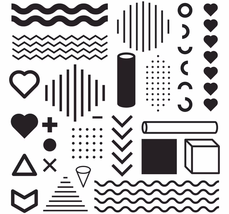 Suporturi pahare explorare forme geometrice - TenStickers