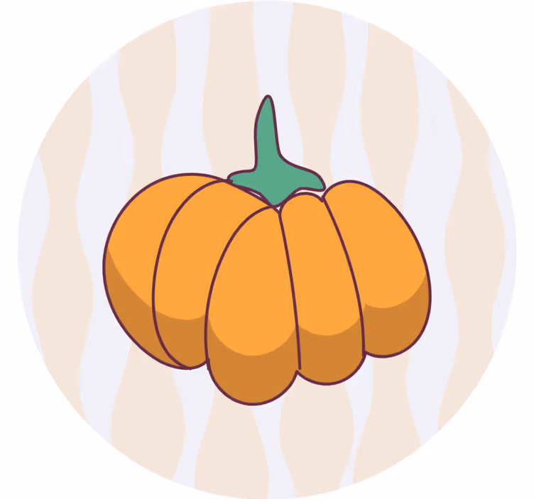 Suporturi pahare de halloween formă de dovleac stilizat - TenStickers
