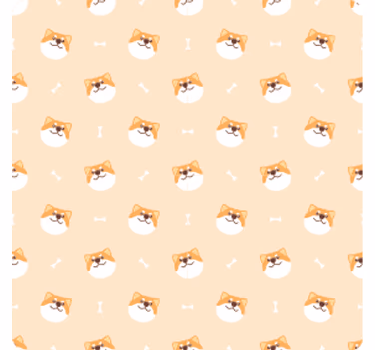 Suporturi pahare moderne cu motive vesele de câini - TenStickers