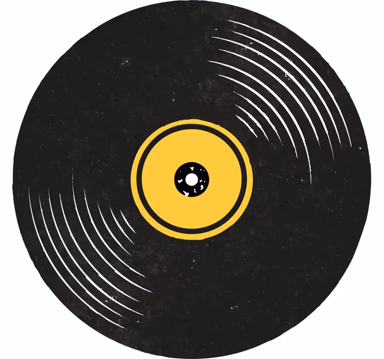 Discuri de vinil coaster vintage - TenStickers