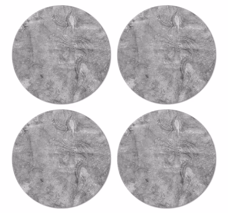 Coaster cu textură în stil marmură gri - TenStickers
