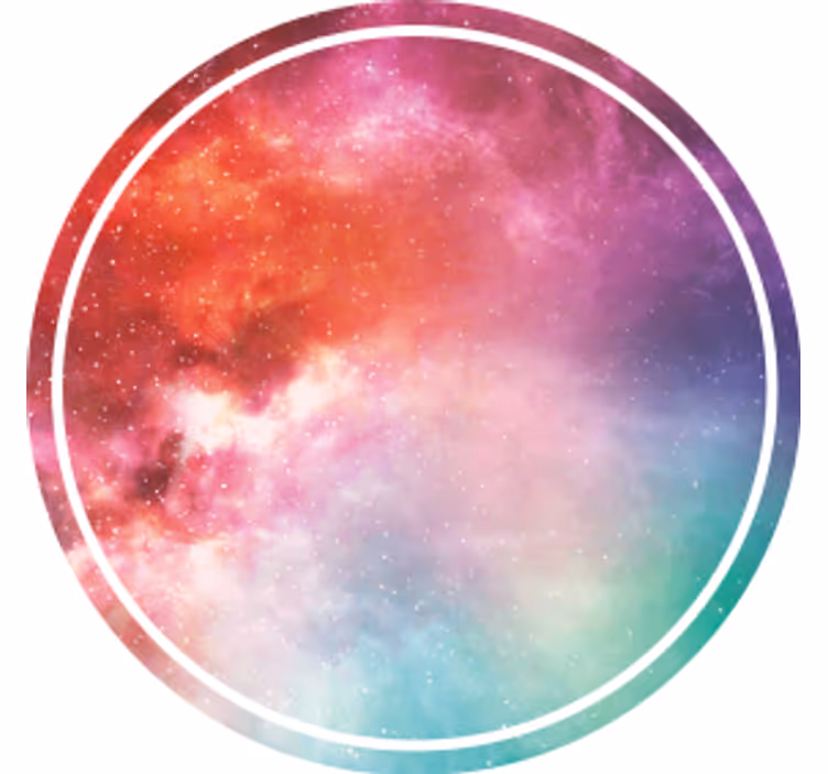 Suporturi pahare vârtej colorat galactic - TenStickers