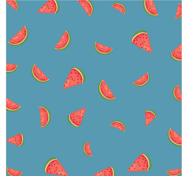 Suporturi pahare moderne cu model colorat de pepene - TenStickers