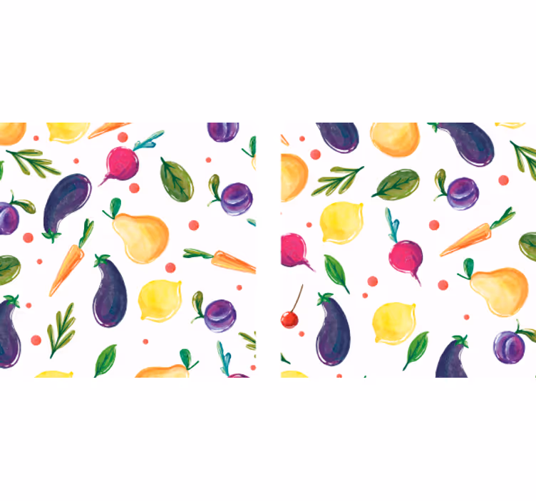 Suporturi pahare moderne cu model fructe colorate - TenStickers