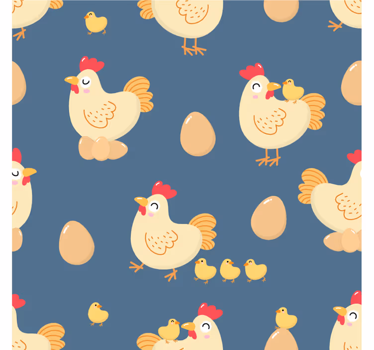 Suporturi pahare geeks găini jucăușe cu ouă - TenStickers