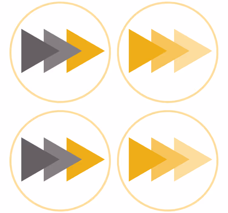 Suporturi pahare geeks cu motiv săgeți direcționale - TenStickers