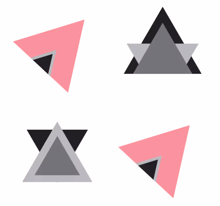 Suporturi pahare straturi de forme geometrice - TenStickers