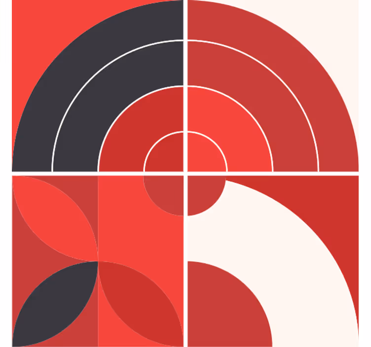 Suporturi pahare cu modele geometrice colorate - TenStickers